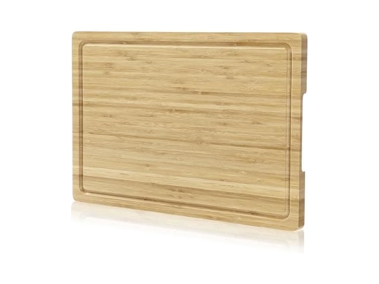 Bamboo Wood Cutting Board for Kitchen, 18"x12" - Image 1