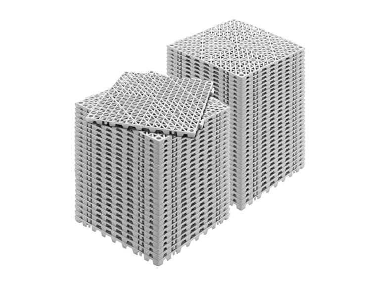 Interlocking Tile 55PCS Grey, Drainage Tiles 12" - Image 1