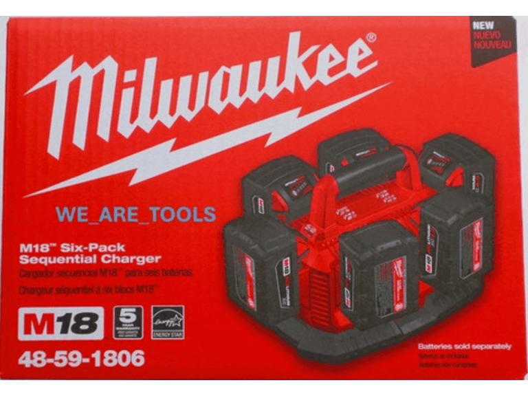 Milwaukee 48-59-1806 M18 Six Pack Sequential Charger - Image 1