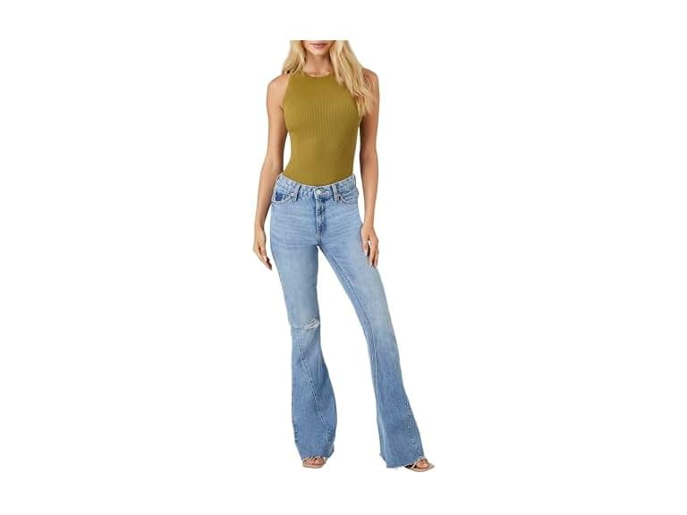 Forever 21 (M) Cutout Sweater-Knit Tank Top - Image 1