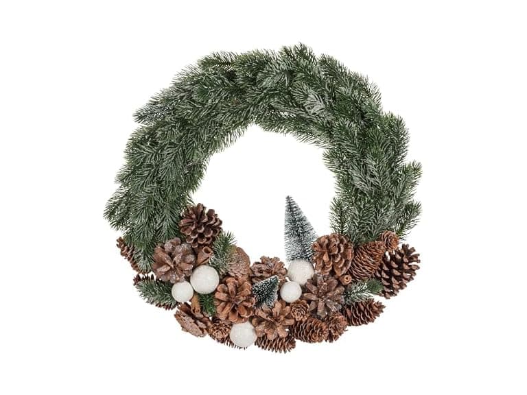 Abbott Collection 17" Pinecone & Tree Fir Wreath - Image 1