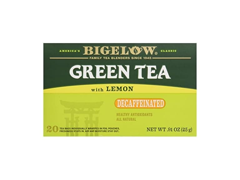20CT Bigelow Tea Green Tea with Lemon, Decaf - Image 1