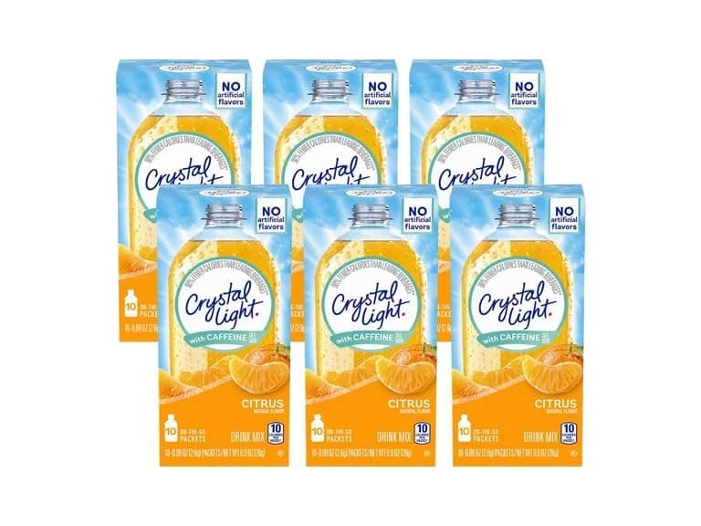 Crystal Light On The Go Splash, Citrus, 6PK - Image 1