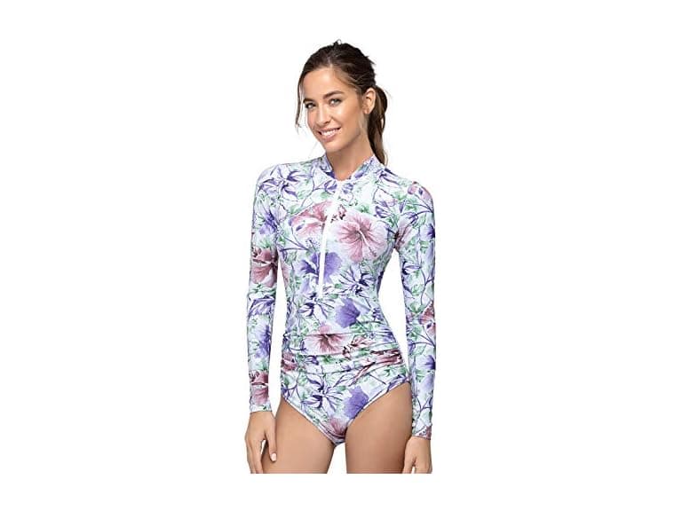 Axesea Women (6) Rash Guard Long Sleeve Swimsuit - Image 1