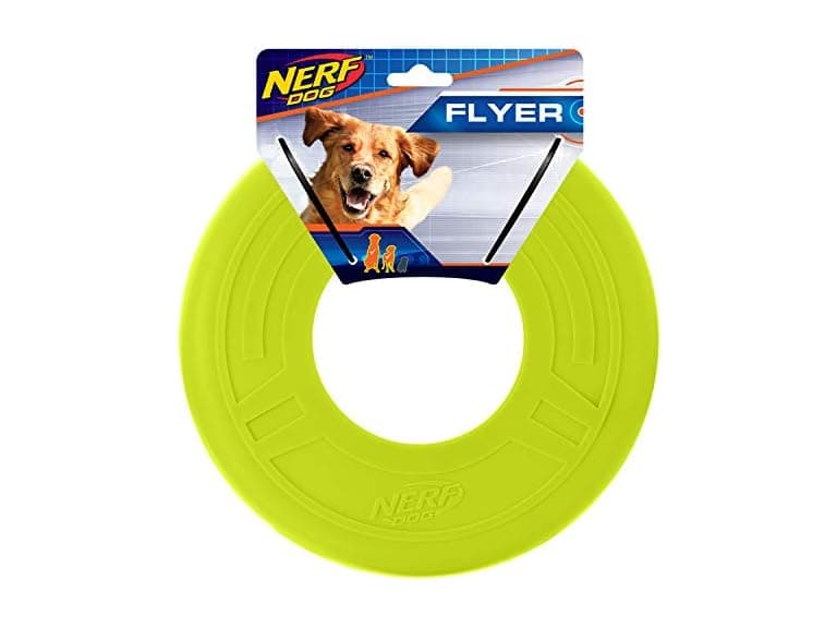 Nerf Dog 13in 2-Ring Strap Tug - Blue/Green - Image 1
