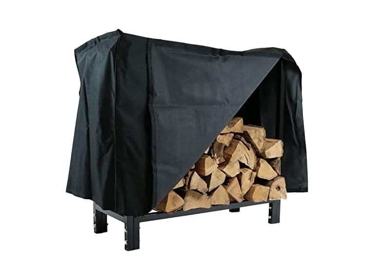 Sunnydaze Firewood Log Rack with Cover 30" - Image 1