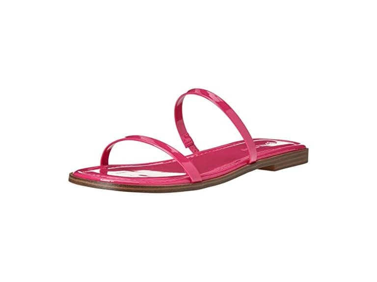 The Drop Women's Paris Square Toe Two Strap Flat Sandal - Image 1