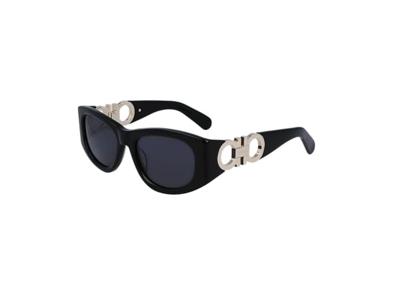 Ferragamo Unisex SF1082SN Sunglasses Black - Image 1