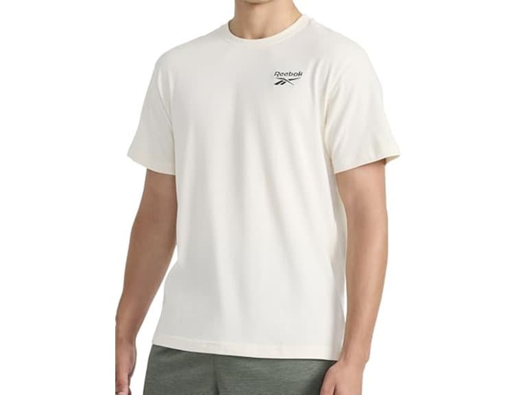 Reebok Mens Small Embroidery Crewneck T-Shirt - Image 1