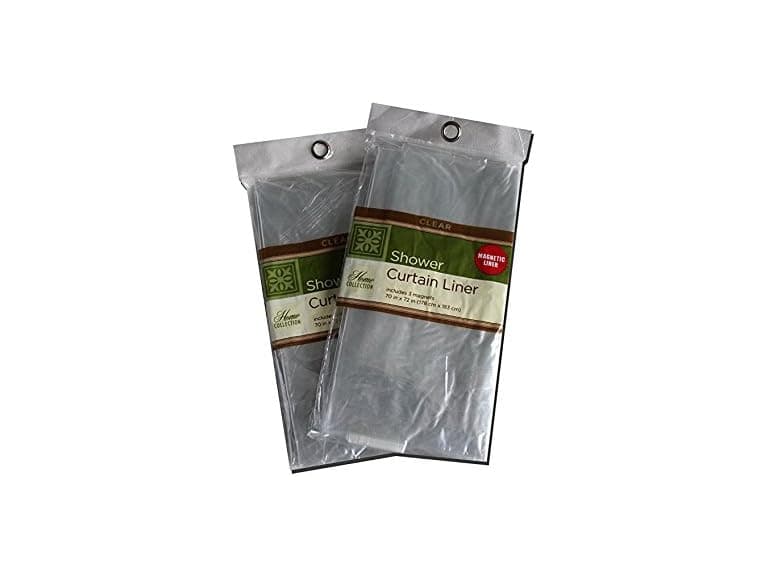 Home Collection Shower Curtain Liner with 3 M - Image 1