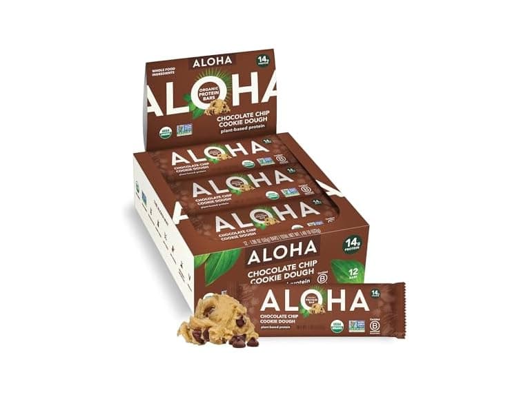 ALOHA Organic Plant Based Protein Bars Chocolate - Image 1