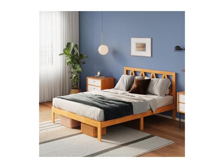 Avenco Avenco Solid Wood Platform Bed Frame wit - Image 1