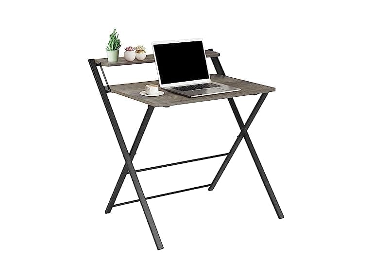 Folding Desk Foldable Table Space Saving Computer Table - Image 1