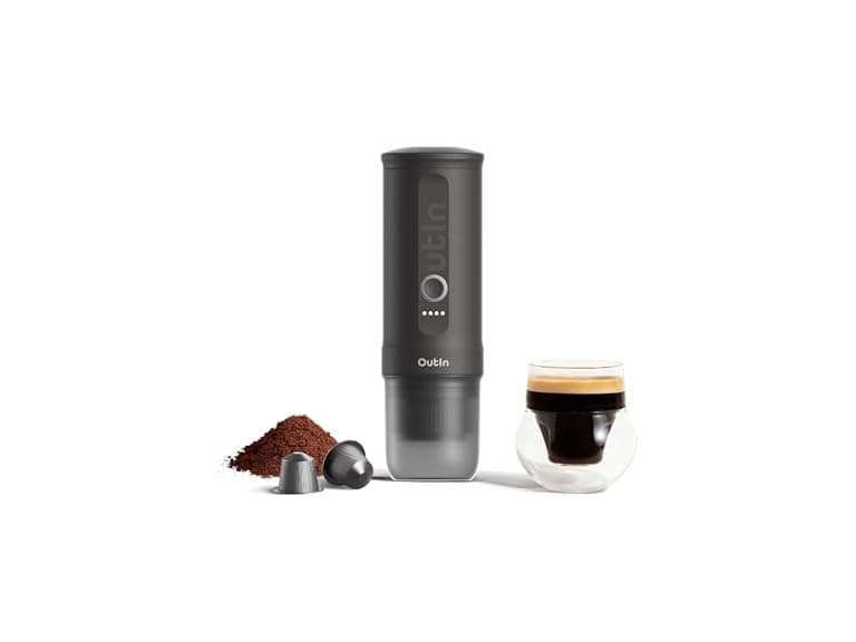 OutIn Nano Portable Electric Espresso Machine Black - Image 1
