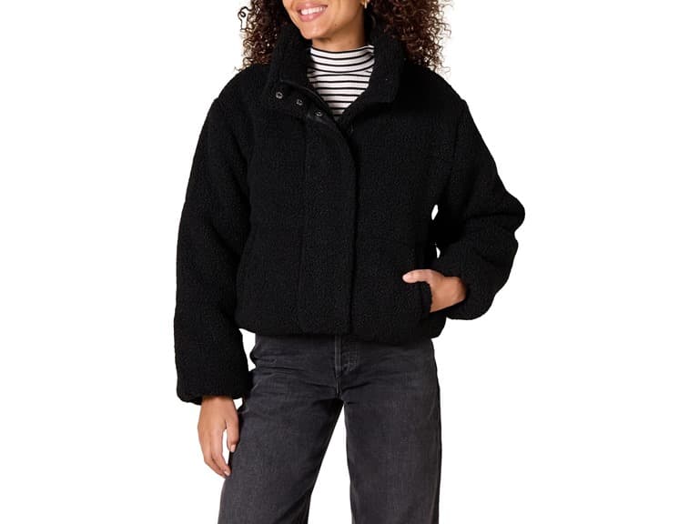 Amazon Essentials Women (XXL) Crop Boucle Jacket - Image 1