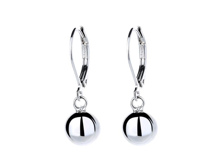 Sterling Silver Drop and Dangle Sphere - Image 1