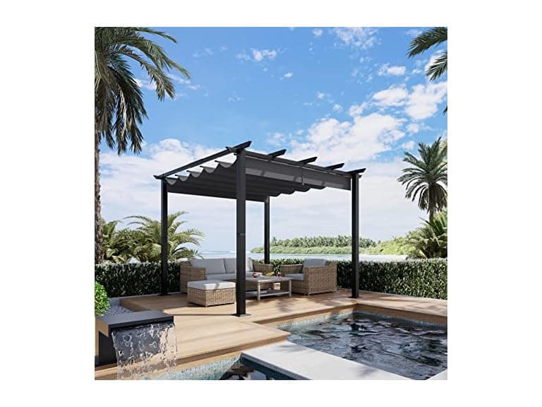 10' X 10' Outdoor Retractable Pergola - Image 1