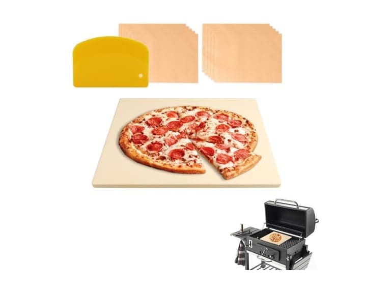 MAXTBEE 15x12 Inch Rectangle Pizza Stone for Oven and Grill - Image 1