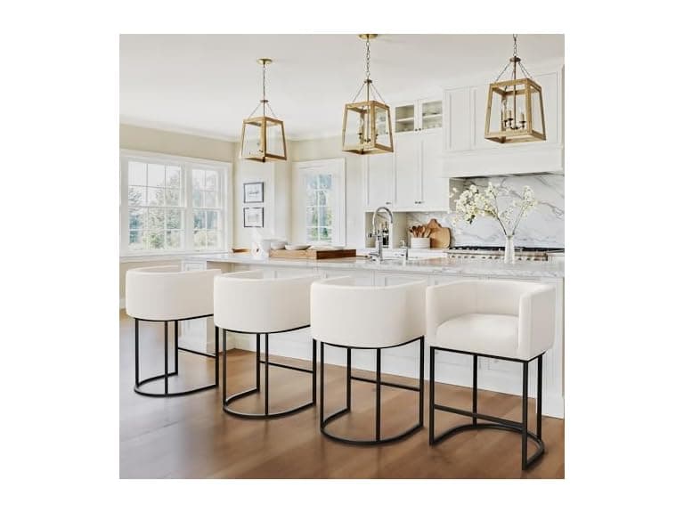 3 Set Beige 27" Height Bar Stools - Image 1