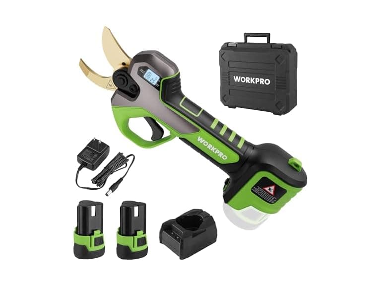 WORKPRO 12V Electric Pruning Shears Brown (Open Box) - Image 1