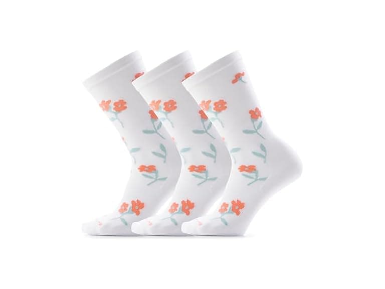 Smartwool Women Everyday Garden Gala Socks White - Image 1