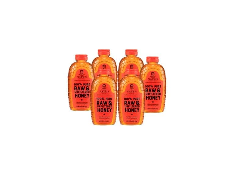 Nate's Raw Honey, 32oz, 6 Pack - Image 1