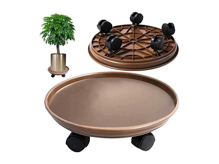 14inch Plant Stand with 5 Wheels - Image 1
