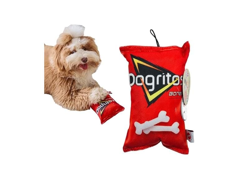 SPOT Fun Foods Dogritos Chips –Plush Squeaker Toy - Image 1