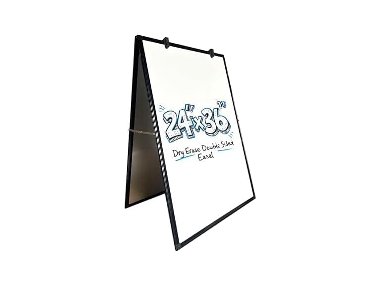 24" x 36" Double-Sided Magnetic Dry Erase Easel - Image 1