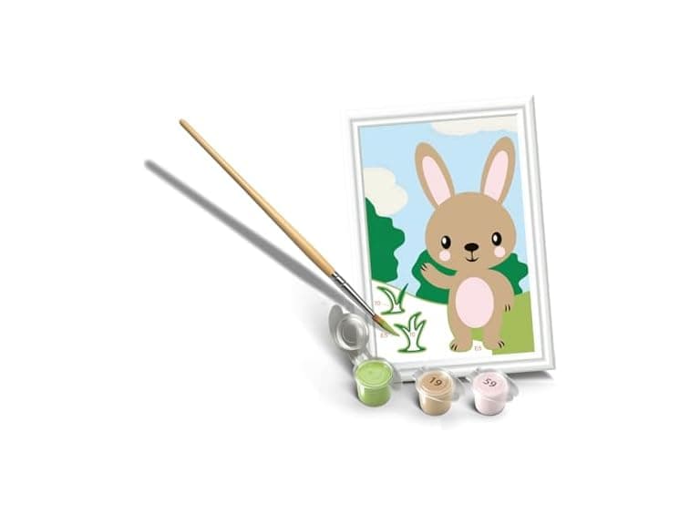 Ravensburger CreArt Cute Bunny Paint‑by‑Number Kit - Image 1