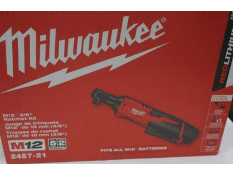 Milwaukee 2457-21 3/8-in Cordless M12 Ratchet Kit - Image 1