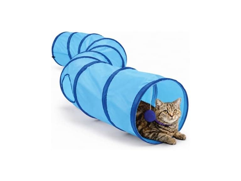 ASPCA Cat Tunnel with Rattle Toy - Image 1