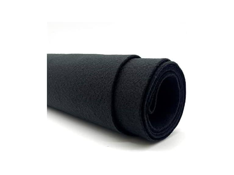 Ice Fabrics Craft Felt Fabric by The Yard, Black - Image 1