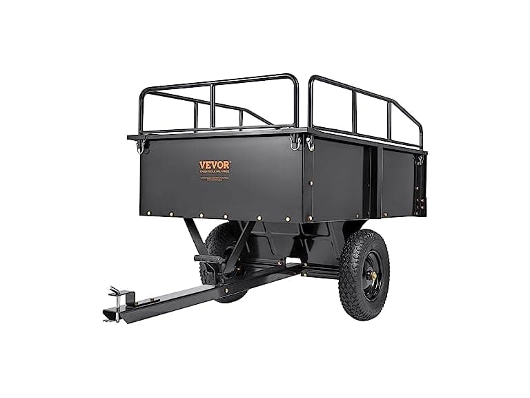 VEVOR Heavy Duty ATV Trailer Steel Dump Cart - Image 1