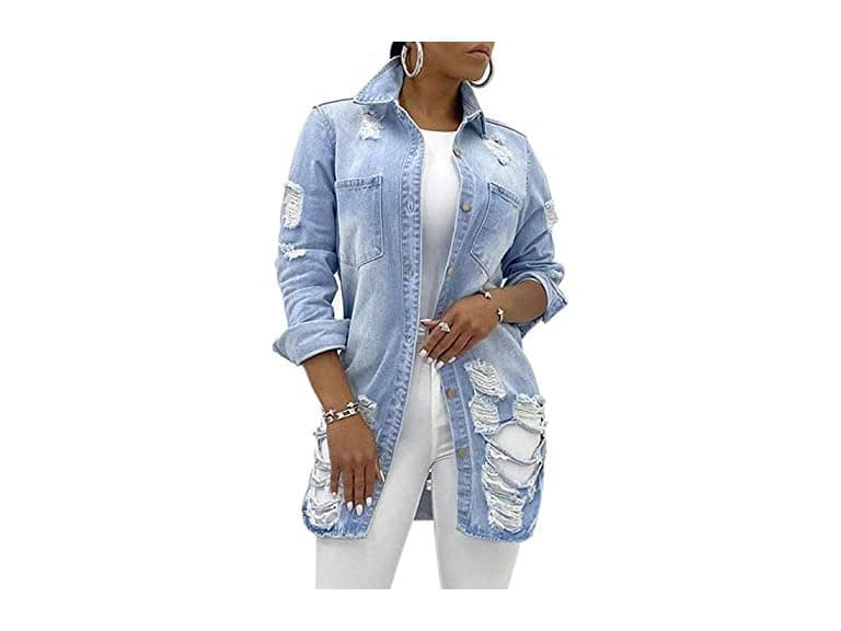 Tanming Women (M) Casual Lapel Slim Windbreaker - Image 1