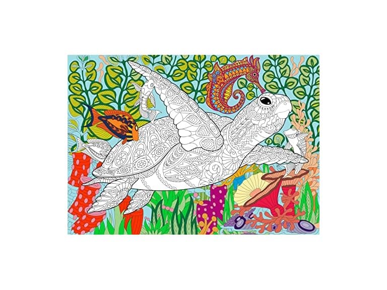 SJPRINTER Giant Coloring Poster for Kids and Adults - Image 1