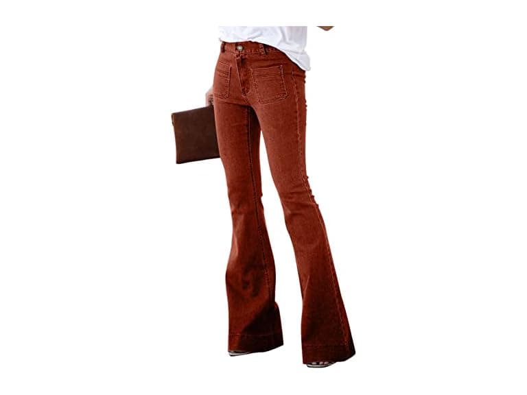 Sidefeel Women (8) Flare Jeans High Waisted Pants - Image 1