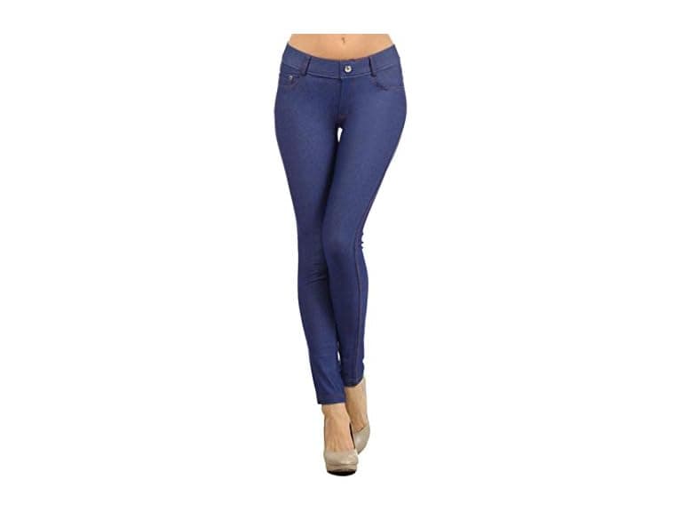 Yelete Women (2X) Basic Five Pocket Stretch Pants - Image 1