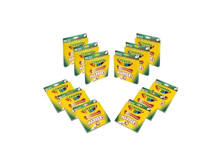 Crayola Broad Line Markers (12pk), Assorted - Image 1