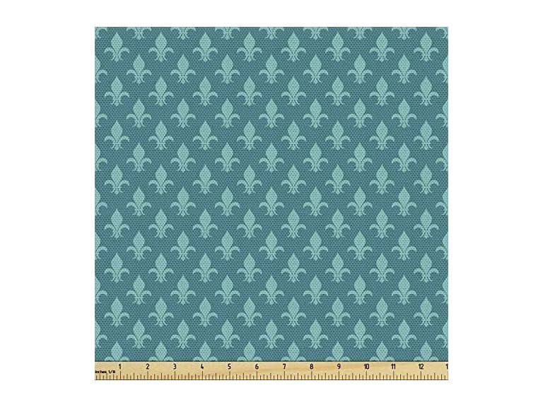Ambesonne Fleur de Lis Fabric by The Yard, Classical - Image 1