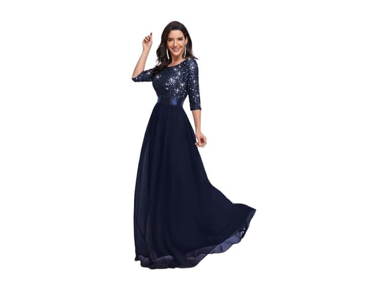 Ever-Pretty Women (14) Sequin Chiffon Formal Dress - Image 1