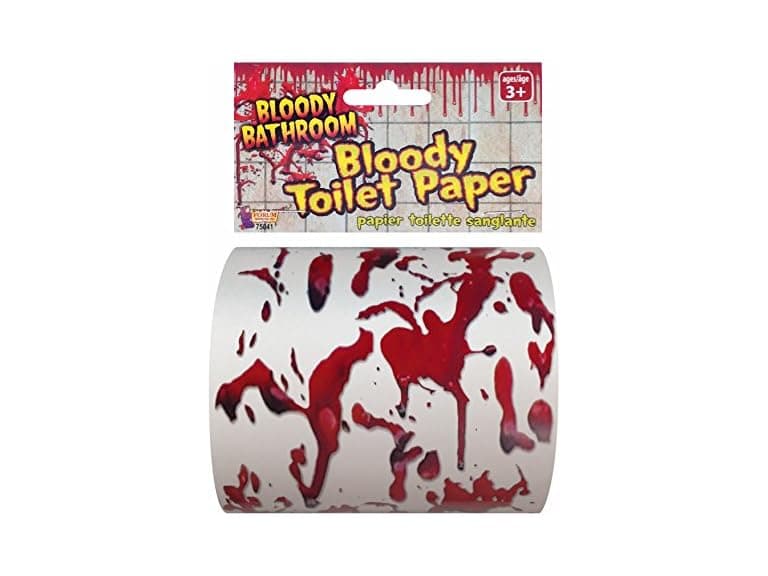 Forum Novelties Red Bloody Bathroom Toilet Paper - Image 1