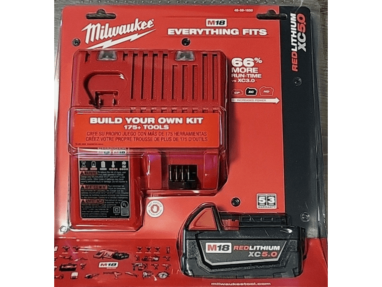 Milwaukee 48-59-1850 M18 Xc 5.0 Starter Kit - Image 1