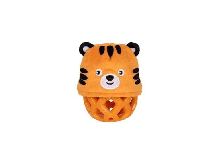 Fringe Studio Rubber Dog Toy, GO GET EM Tiger - Image 1