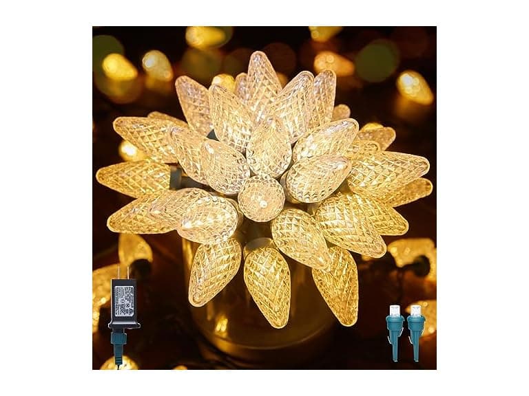 Brightown C9 LED Christmas Lights Outdoor, 81 Feet 100 LED - Image 1