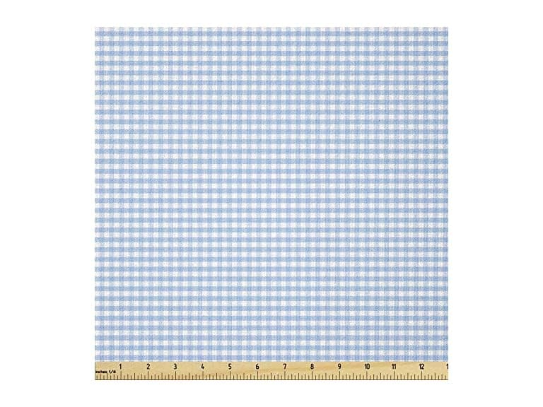 Ambesonne Checkered Fabric by The Yard - Image 1