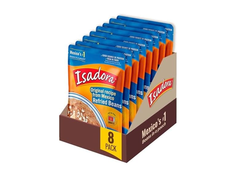 8PK Isadora Original Refried Beans in Pouch - Image 1