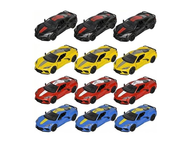 5" Die-Cast Pull Back 2021 Corvette 12 Count - Image 1