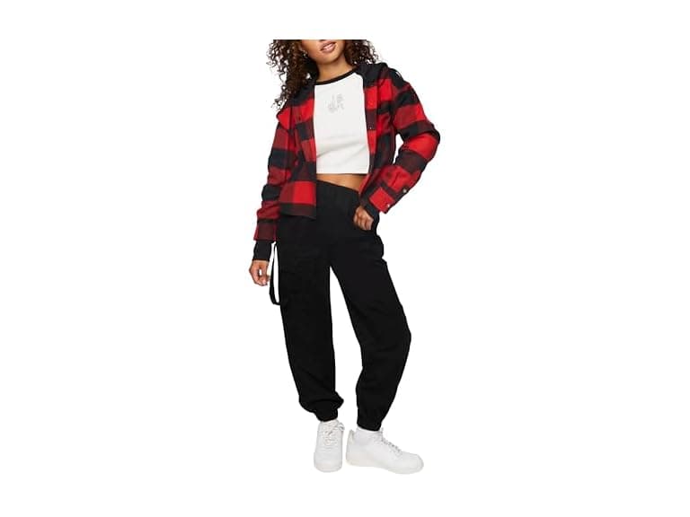 Forever 21 (M) Twill Cargo Joggers - Image 1