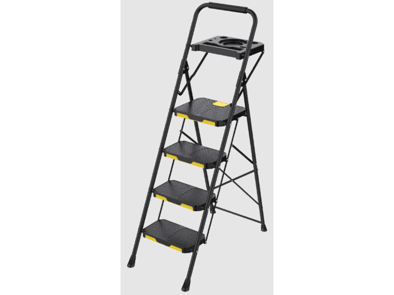 Neat-Living 4-Step Ladder w/ Tool Platform - Image 1